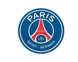 paris helgon germain klubb logotyp symbol ligue 1 fotboll franska abstrakt design vektor illustration