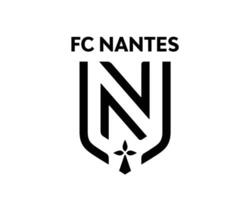 fc nantes Logo Verein Symbol schwarz Liga 1 Fußball Französisch abstrakt Design Vektor Illustration