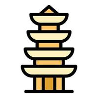 tak pagod ikon vektor platt