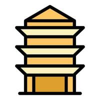 pagod stil ikon vektor platt
