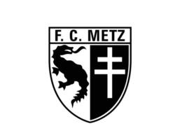 fc metz Verein Logo Symbol schwarz Liga 1 Fußball Französisch abstrakt Design Vektor Illustration