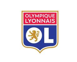 olympisch Lyonnais Verein Symbol Logo Liga 1 Fußball Französisch abstrakt Design Vektor Illustration