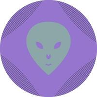 Alien-Gesichtsvektor-Symbol vektor