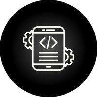 Handy, Mobiltelefon App Entwicklung Vektor Symbol