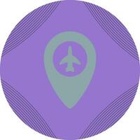 flygplats plats vektor ikon