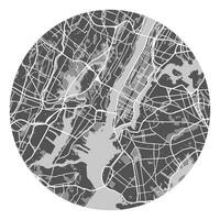 Vektor Illustration. städtisch Stadt Karte von Neu York Stadt, USA.