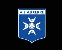 aj Auxerre Verein Logo Symbol Liga 1 Fußball Französisch abstrakt Design Vektor Illustration mit schwarz Hintergrund