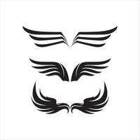 Black Wing Falcon und Eagle Logo Symbol für einen professionellen Designer vektor