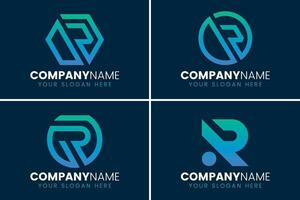 kreativ Monogramm Brief r Logo Design vektor