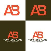 kreatives Monogramm-Buchstaben-ab-Logo-Design vektor