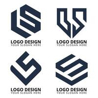 kreativ Monogramm Brief ls Logo Design vektor