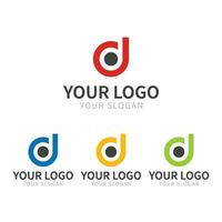 kreativ monogram brev d logotyp design vektor
