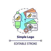 einfaches Logo-Konzept-Symbol vektor