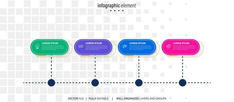 Infografik Vektor Broschüre Elemente zum Geschäft Illustration im modern Stil.