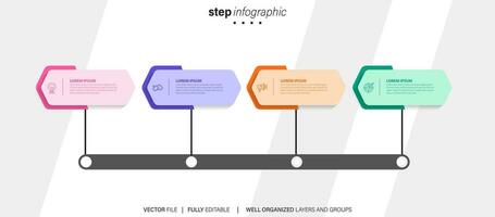 Präsentation Geschäft Infografik Vorlage Vektor. vektor