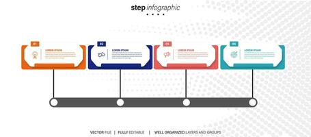 Sammlung von bunt Infografik können Sein benutzt zum Arbeitsablauf Layout, Diagramm, Nummer Optionen, Netz Design. Infografik Geschäft Konzept mit Optionen, Teile, Schritte oder Prozesse. Vektor eps 10