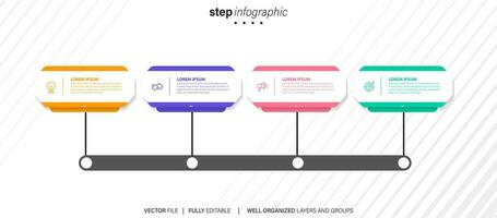 Sammlung von bunt Infografik können Sein benutzt zum Arbeitsablauf Layout, Diagramm, Nummer Optionen, Netz Design. Infografik Geschäft Konzept mit Optionen, Teile, Schritte oder Prozesse. Vektor eps 10