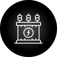 Leistung Transformator Vektor Symbol