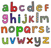 Gekritzel-Alphabet-Schriftzug vektor