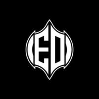 eo brev logotyp. eo kreativ monogram initialer brev logotyp begrepp. eo unik modern platt abstrakt vektor brev logotyp design.