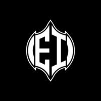 ei brev logotyp. ei kreativ monogram initialer brev logotyp begrepp. ei unik modern platt abstrakt vektor brev logotyp design.