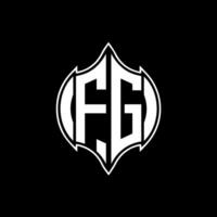 fg Brief Logo. fg kreativ Monogramm Initialen Brief Logo Konzept. fg einzigartig modern eben abstrakt Vektor Brief Logo Design.