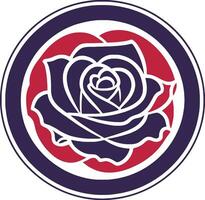 einfach Vektor Rose Logo Blume