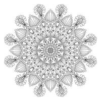 blomma mandala. vintage dekorativa element. orientaliskt mönster, vektorillustration. islam, arabiska, indiska, marockanska, spanien, turkiska, pakistan, kinesiska, mystiker, ottomanska motiv. målarbok sida vektor