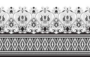 nahtlos ethnisch Muster design.ethnisch orientalisch Ikat Muster traditionell design.ethnisch orientalisch Muster traditionell Design zum Hintergrund, Teppich, Kleidung, Verpackung, Stoff, Stickerei vektor