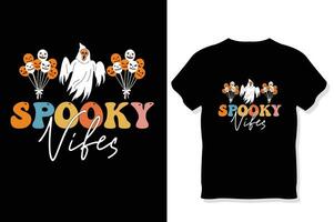 läskigt vibrafon , retro halloween t skjorta design vektor