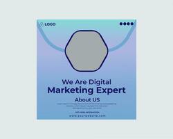 digital företag marknadsföring baner för social media posta design vektor