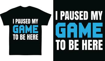 gaming t-shirt design vektor