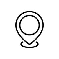 Ort Vektor Symbol. Punkt Illustration unterzeichnen. Position Symbol. Platz Logo.