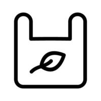 plast väska ikon vektor symbol design illustration