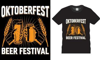 Oktoberfest Bier Festival Vektor Grafik t Hemd Design
