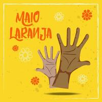 Maio laranja Kampagne Vektor Illustration