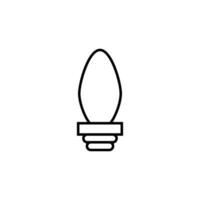 Lampe linear Symbol. perfekt zum Design, Infografiken, Netz Websites, Anwendungen. vektor
