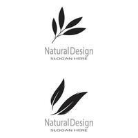 Blattikone Vektorillustration Design Logo Vorlage vektor