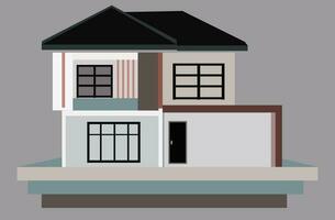 hus lån begrepp isolerat på vit bakgrund vektor