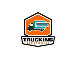 lastbil logotyp mall, perfekt logotyp för företag relaterad till bil. vektor