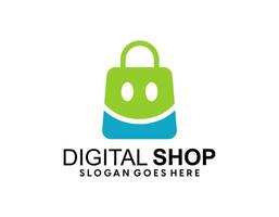 online Geschäft Logo Designs Vorlage, online Geschäft mit Globus Webseite Logo Vektor