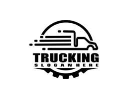 ein Vorlage von LKW Logo, Ladung Logo, Lieferung Ladung Lastwagen, logistisch Logo vektor