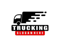 LKW-Logo-Vorlage, perfektes Logo für Unternehmen im Zusammenhang mit der Automobilindustrie vektor