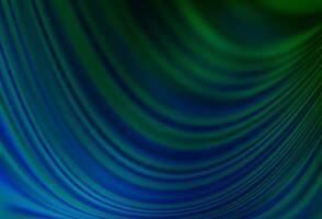 dunkelblauer, grüner Vektorhintergrund mit abstrakten Linien. vektor