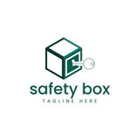 sperren Box Logo. einfach und modern. geeignet zum Lieferung, Logistik und Transport Dienstleistungen. vektor