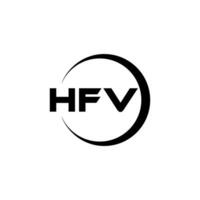 hfv logotyp design, inspiration för en unik identitet. modern elegans och kreativ design. vattenmärke din Framgång med de slående detta logotyp. vektor