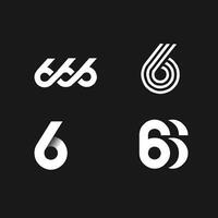 666 Logo Symbol Design vektor