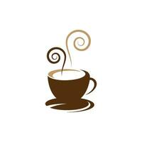 Kaffeetasse-Logo-Vorlage vektor