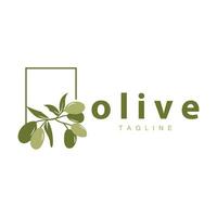 Olive Logo, Vektor Design Prämie Vorlage Vektor Illustration