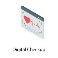 digitale Checkup-Konzepte vektor